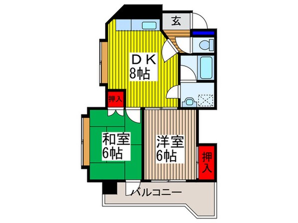 デューク花水木の物件間取画像